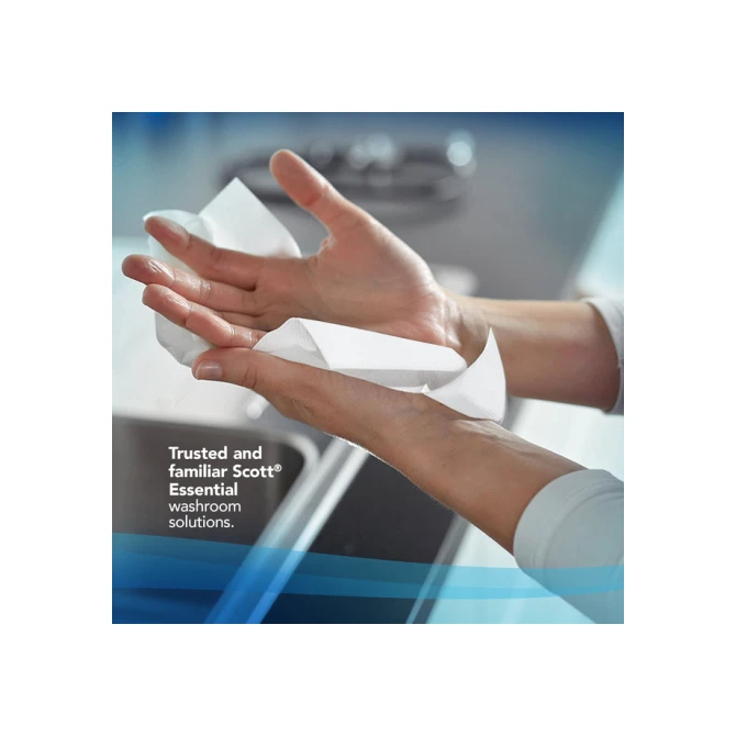 Handdoek Scott Essential i-vouw 1-laags 200x212mm 15x340 vel wit 6617