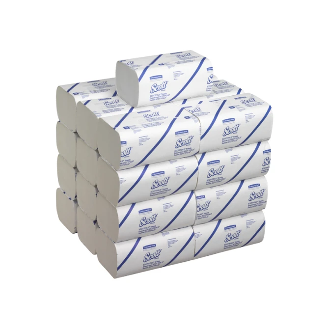 Handdoek Scott i-vouw 1-laags 200x315mm 25x175stuks wit 6633