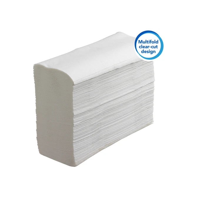 Handdoek Scott m-vouw 1-laags 203x240mm 16x250 vel wit 3749