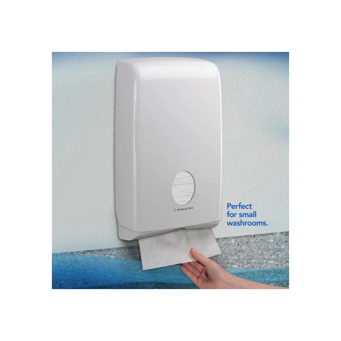 Handdoek Scott Slimfold m-vouw 1-laags 190x300mm 16x110 vel wit 5856