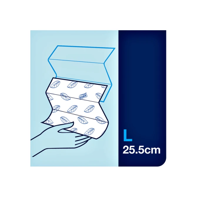 Handdoek Tork H2 Xpress Advanced multifold 2-laags 212x255mm 21x180 vel wit 120398