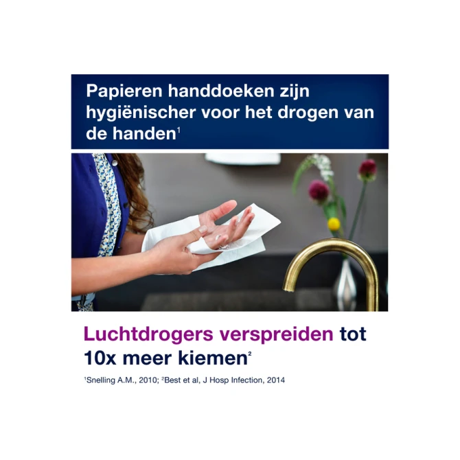 Handdoek Tork H2 Xpress Advanced multifold 2-laags 212x255mm 21x180 vel wit 120398