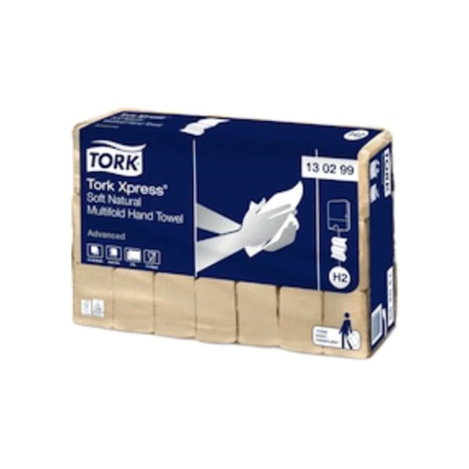 Handdoek Tork H2 Xpress Advanced multifold 2-laags 213x240mm 21x180 vel naturel 130299