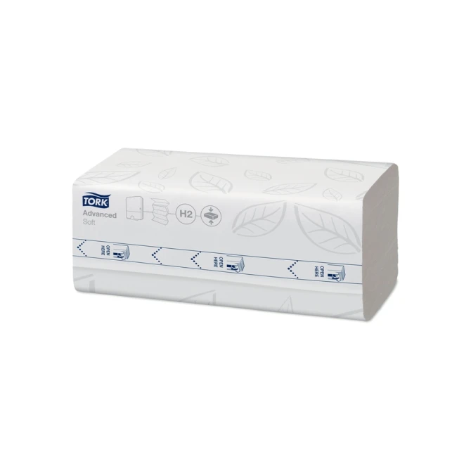 Handdoek Tork H2 Xpress compressed Advanced multifold 2-laags 212x320mm 12x200 vel wit 120454