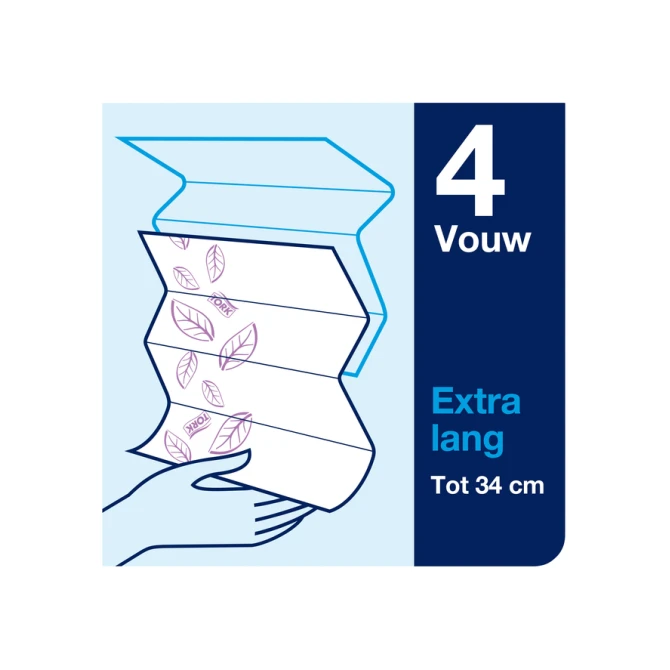 Handdoek Tork H2 Xpress Premium multifold 2-laags 212x340mm 21x100 vel wit 100297