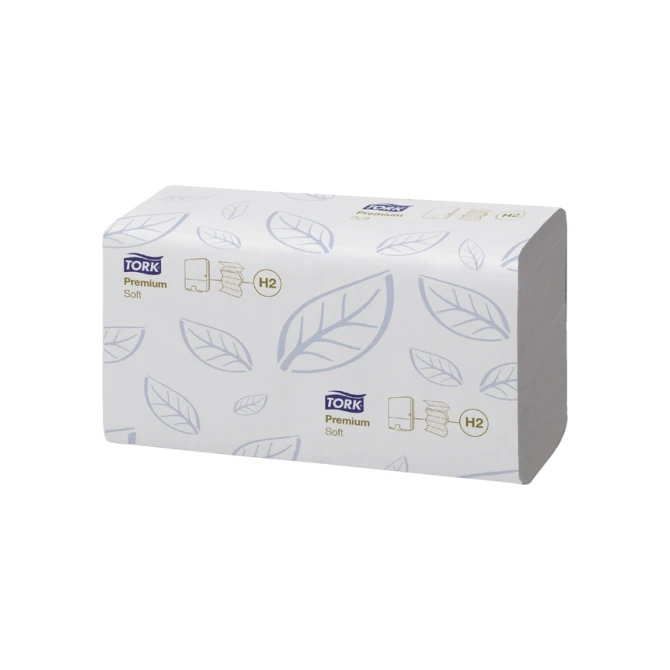 Handdoek Tork H2 Xpress Premium multifold 2-laags 212x340mm 21x110 vel wit 100288