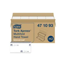 Handdoek Tork H2 Xpress Universal multifold 1-laags 213x234mm 20x250 vel wit 471093 Handdoek Tork H2 Xpress Universal multifold 1-laags 213x234mm 20x250 vel wit 471093