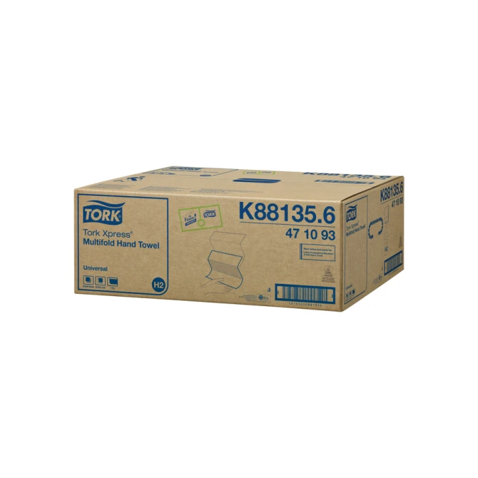 Handdoek Tork H2 Xpress Universal multifold 1-laags 213x234mm 20x250 vel wit 471093