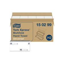 Handdoek Tork H2 Xpress Universal multifold 2-laags 213x234mm 20x237 vel wit 150299 Handdoek Tork H2 Xpress Universal multifold 2-laags 213x234mm 20x237 vel wit 150299