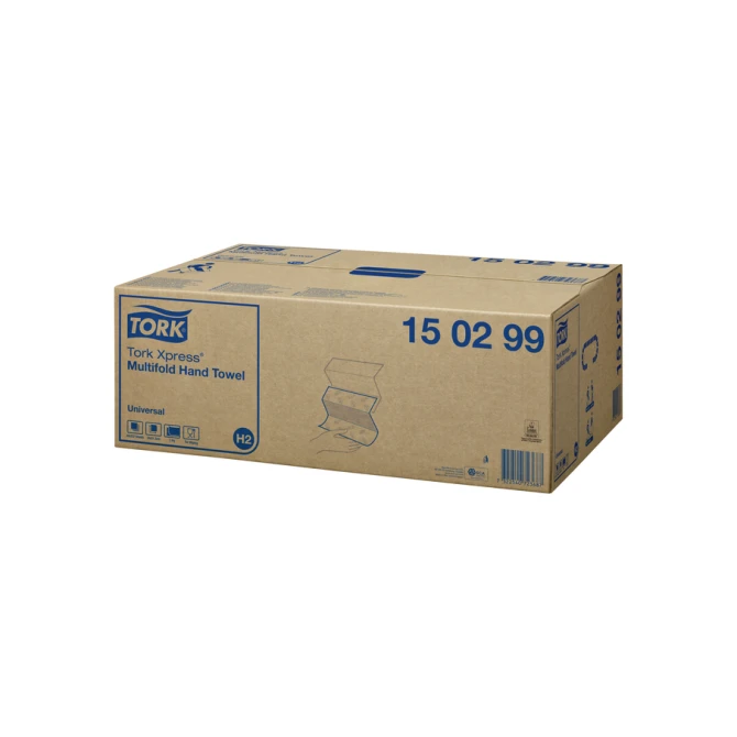 Handdoek Tork H2 Xpress Universal multifold 2-laags 213x234mm 20x237 vel wit 150299