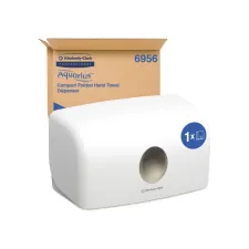 Handdoekdispenser Aquarius voor i-vouw mini wit 6956