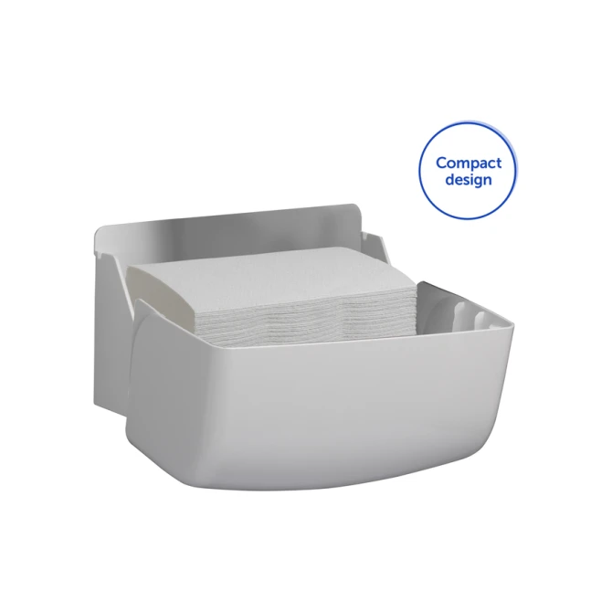 Handdoekdispenser Aquarius voor i-vouw mini wit 6956