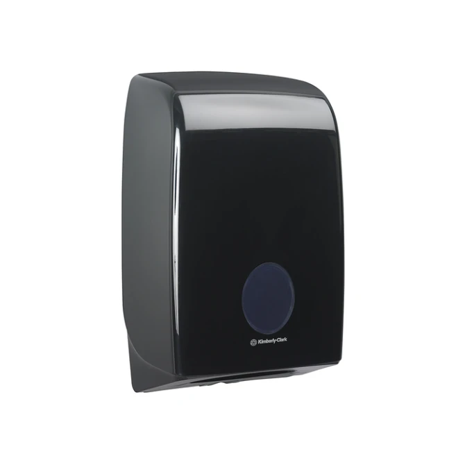 Handdoekdispenser Aquarius voor i-vouw zwart 7171