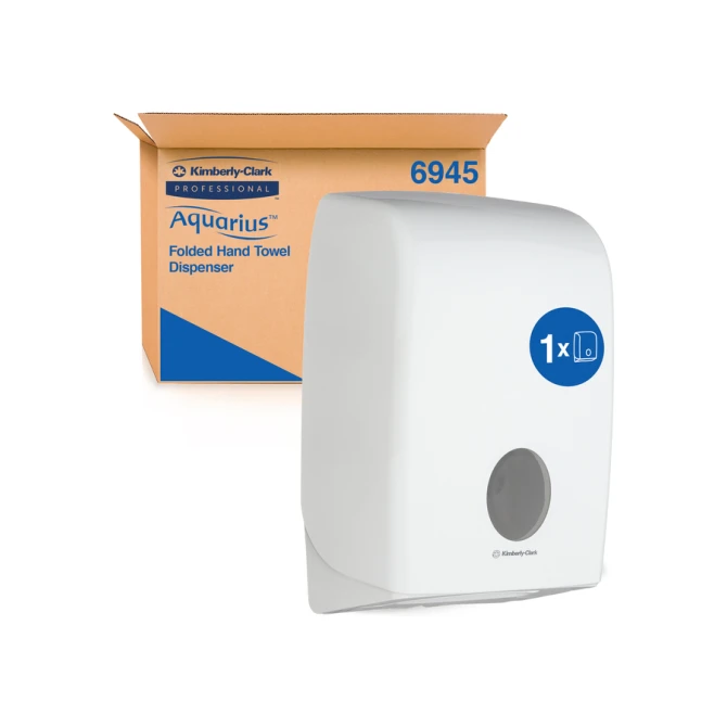 Handdoekdispenser Kimberly Clark Aquarius i-vouw wit 6945