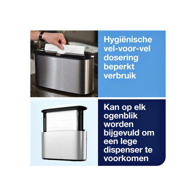 Handdoekdispenser Tork H2 Image Line Xpress countertop zilver 460005