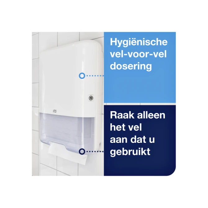 Handdoekdispenser Tork H3 Elevation wit 553000