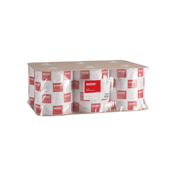 Handdoekrol Katrin systeemrol medium 2-laags 160m wit 460102