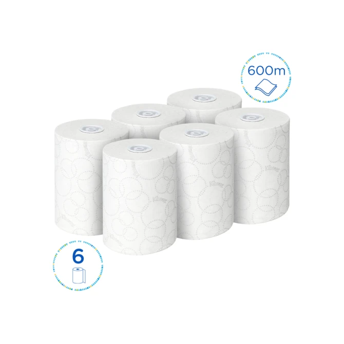 Handdoekrol Kleenex Ultra Slimroll 2-laags 100m wit 6781