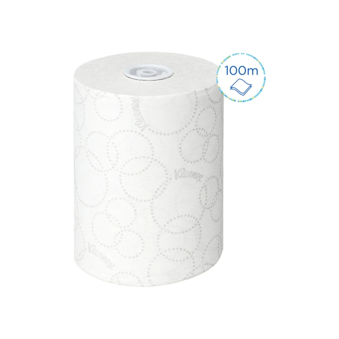 Handdoekrol Kleenex Ultra Slimroll 2-laags 100m wit 6781