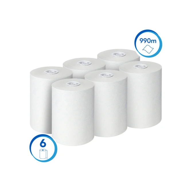 Handdoekrol Scott Control Slimroll 1-laags 165m wit 6623