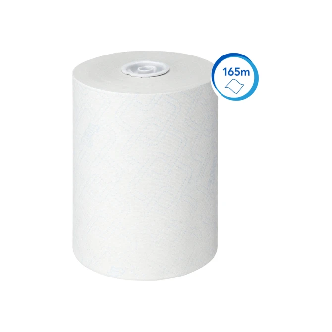 Handdoekrol Scott Control Slimroll 1-laags 165m wit 6623