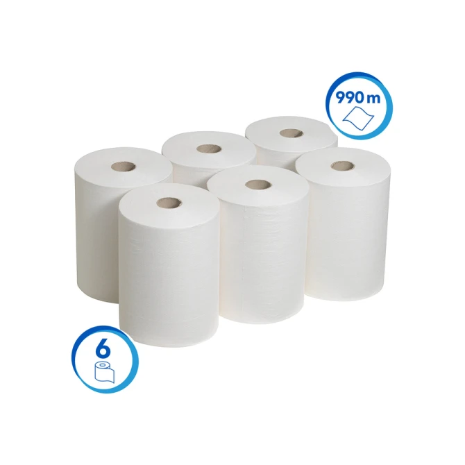 Handdoekrol Scott Control Slimroll 1-laags 165m wit 6657