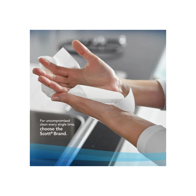 Handdoekrol Scott Control Slimroll 1-laags 165m wit 6657
