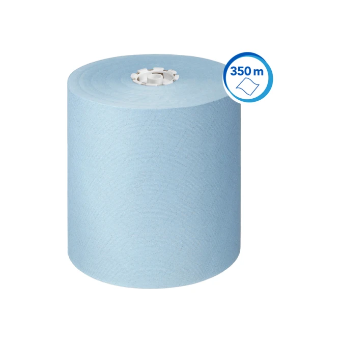 Handdoekrol Scott Essential 1-laags 350m blauw 6692