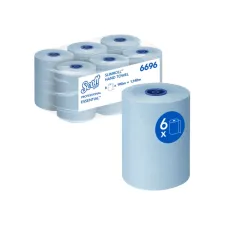 Handdoekrol Scott Essential Slimroll 1-laags 190m blauw 6696