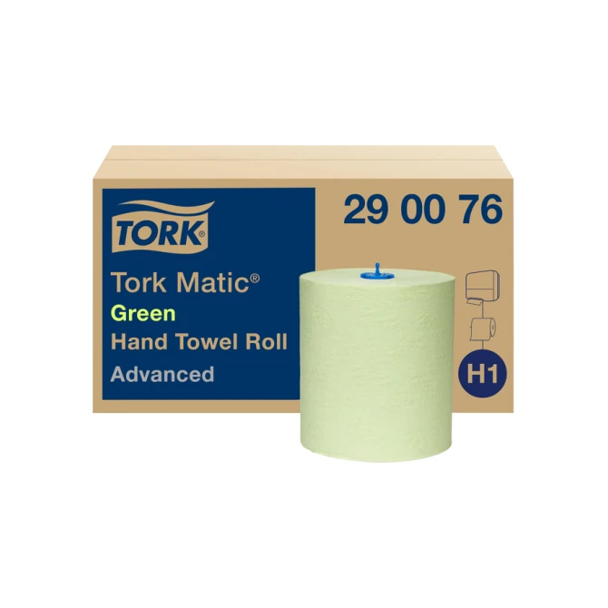 Handdoekrol Tork H1 Matic Advanced 2-laags 150m groen 290076