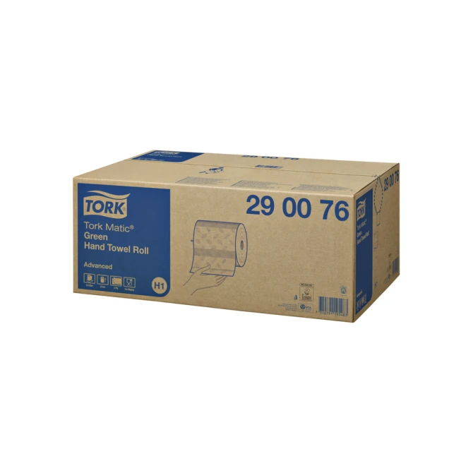 Handdoekrol Tork H1 Matic Advanced 2-laags 150m groen 290076