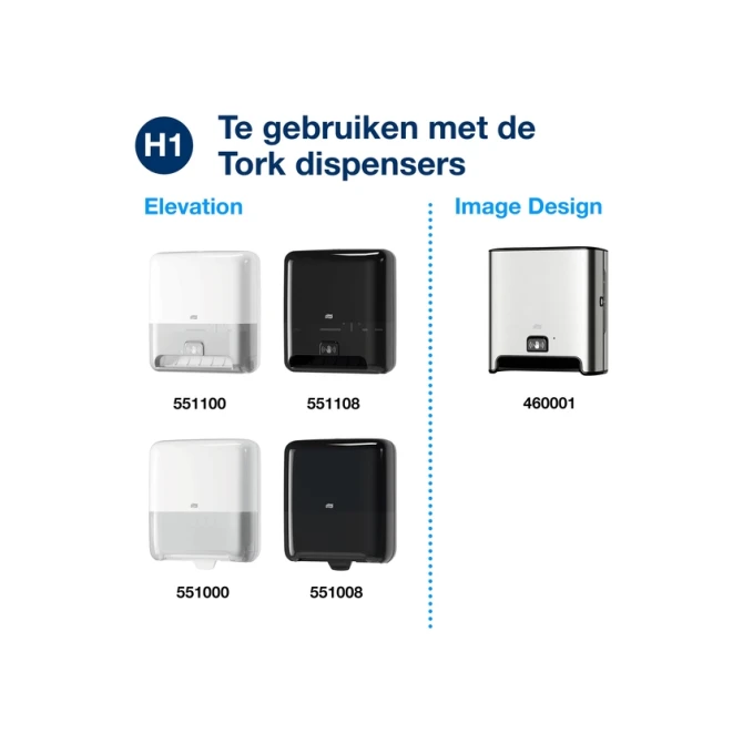 Handdoekrol Tork H1 Matic Advanced 2-laags 150m naturel 290099