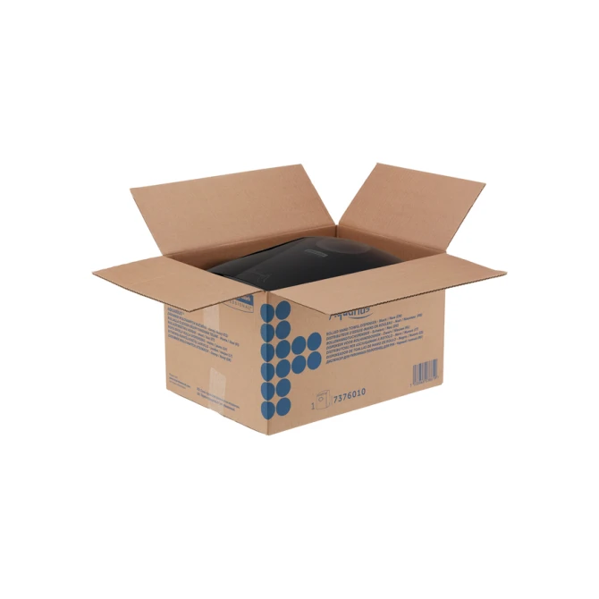 Handdoekroldispenser Aquarius zwart 7376