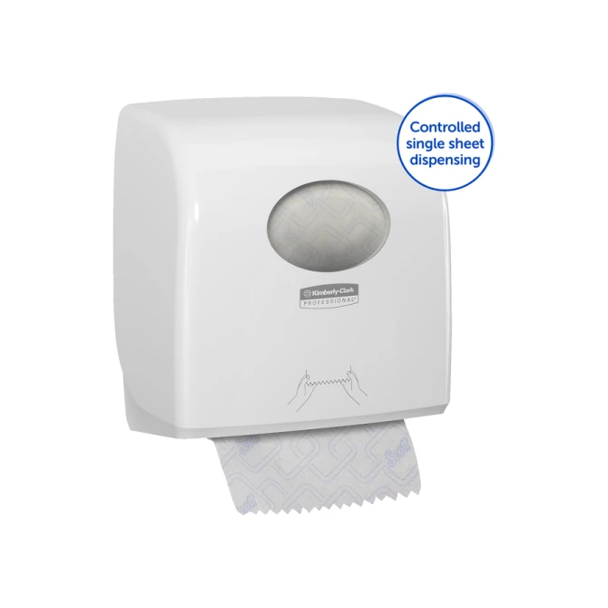 Handdoekroldispenser Kimberly Clark Aquarius Slimroll wit 7955