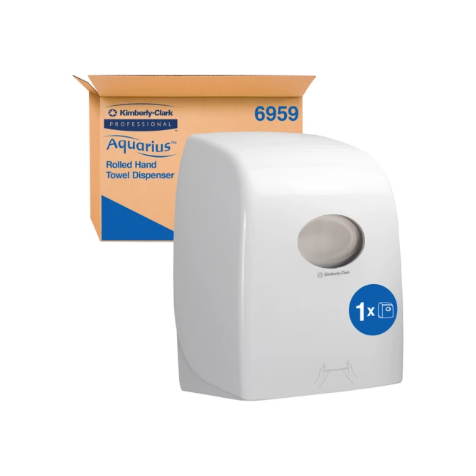 Handdoekroldispenser Kimberly Clark Aquarius wit 6959