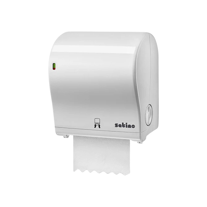 Handdoekroldispenser Satino PT1 manueel medium wit 331520