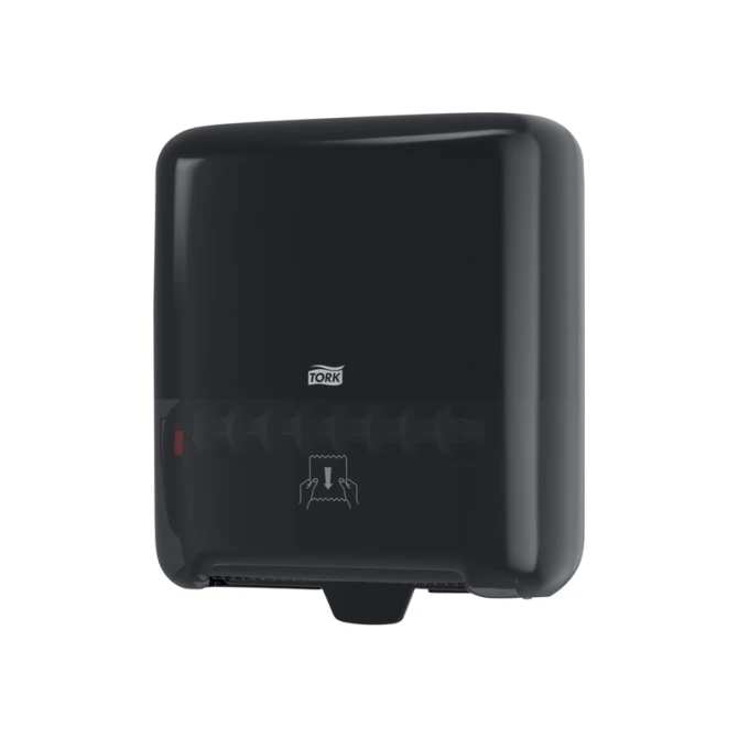 Handdoekroldispenser Tork H1 Elevation Matic zwart 551008
