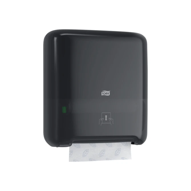 Handdoekroldispenser Tork H1 Elevation Matic zwart 551008
