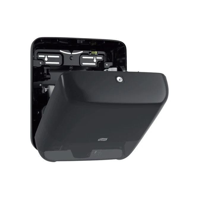 Handdoekroldispenser Tork H1 Elevation Matic zwart 551008