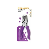 Handpuncher Fiskars M circle 1/8" met SoftGrip paars