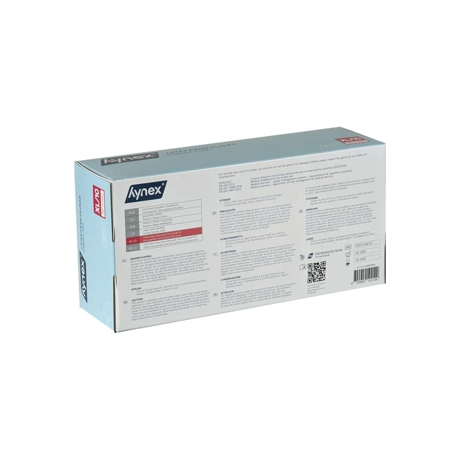Handschoen Hynex latex XL wit 5gr 100 stuks