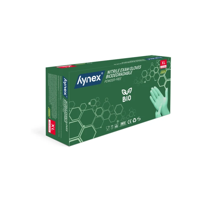Handschoen Hynex nitril Bio XL groen 3.5gr 100 stuks
