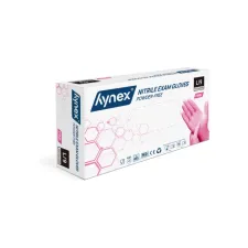 Handschoen Hynex nitril L roze 3.5gr 100 stuks Handschoen Hynex nitril L roze 3.5gr 100 stuks