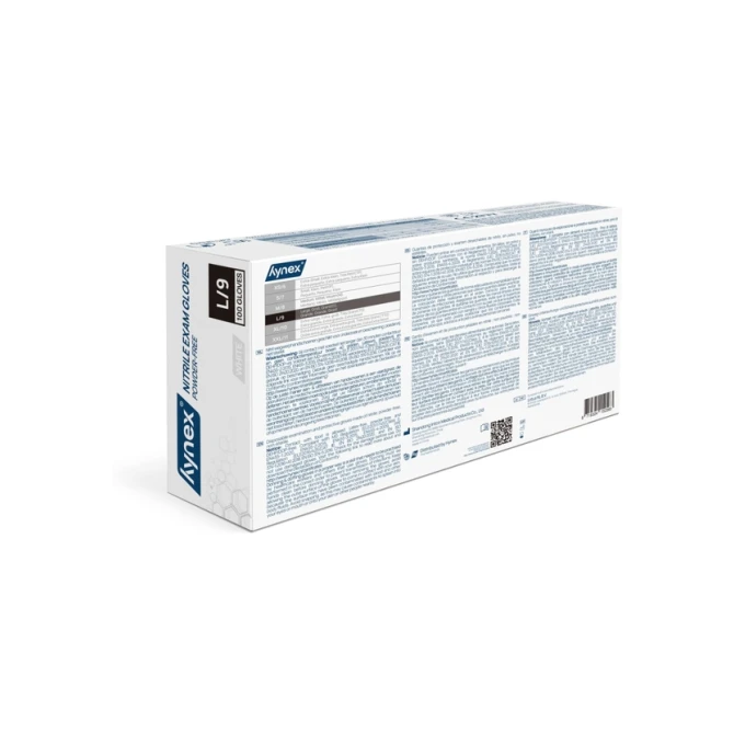Handschoen Hynex nitril L wit 3.5g 100 stuks