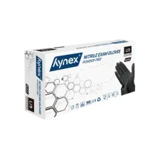 Handschoen Hynex nitril L zwart 3.5g pak à 100 stuks Handschoen Hynex nitril L zwart 3.5g pak à 100 stuks