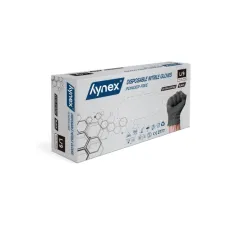 Handschoen Hynex nitril L zwart 5gr extra sterk 100 stuks Handschoen Hynex nitril L zwart 5gr extra sterk 100 stuks