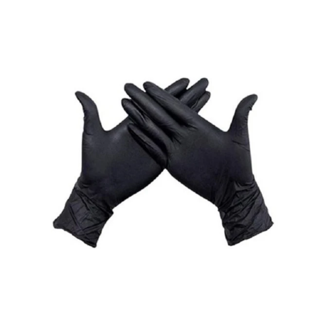Handschoen Hynex nitril L zwart 5gr extra sterk 100 stuks