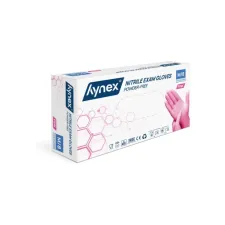 Handschoen Hynex nitril M roze 3.5gr 100 stuks Handschoen Hynex nitril M roze 3.5gr 100 stuks