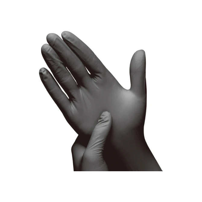 Handschoen Hynex nitril M zwart 3.5g pak à 100 stuks