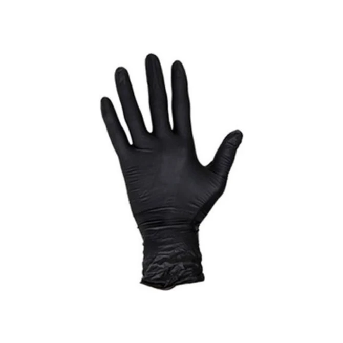 Handschoen Hynex nitril M zwart 5gr extra sterk100 stuks